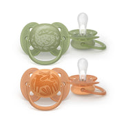 Philips Avent Ultra Soft Nuggi 18+ Monate grün/braun gemustert (2 Stk)