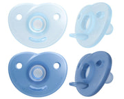 Philips Avent Soothie Heart Nuggi 0-6 Monate hellblau/blau (2 Stk)