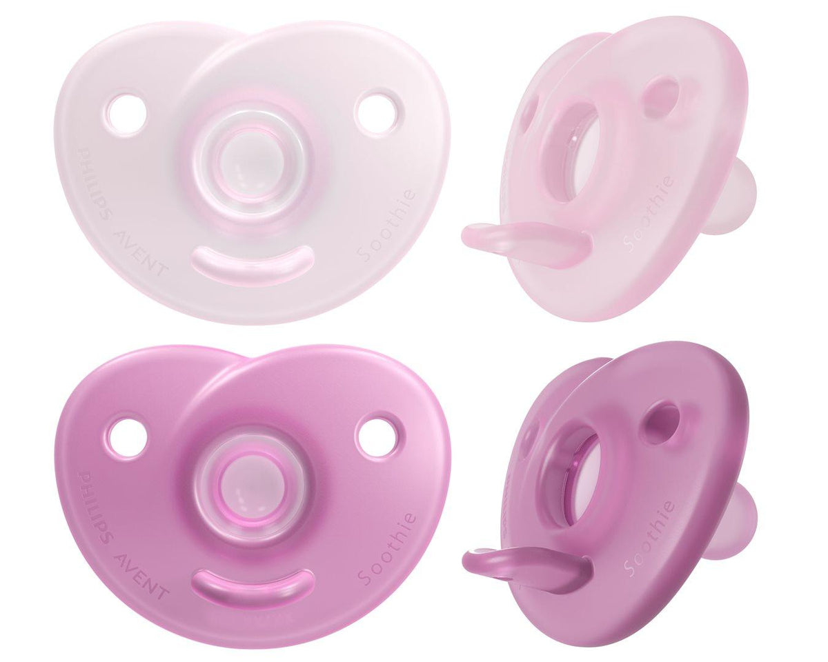 Philips Avent Soothie Heart Nuggi 0-6 Monate rosa/lila (2 Stk)