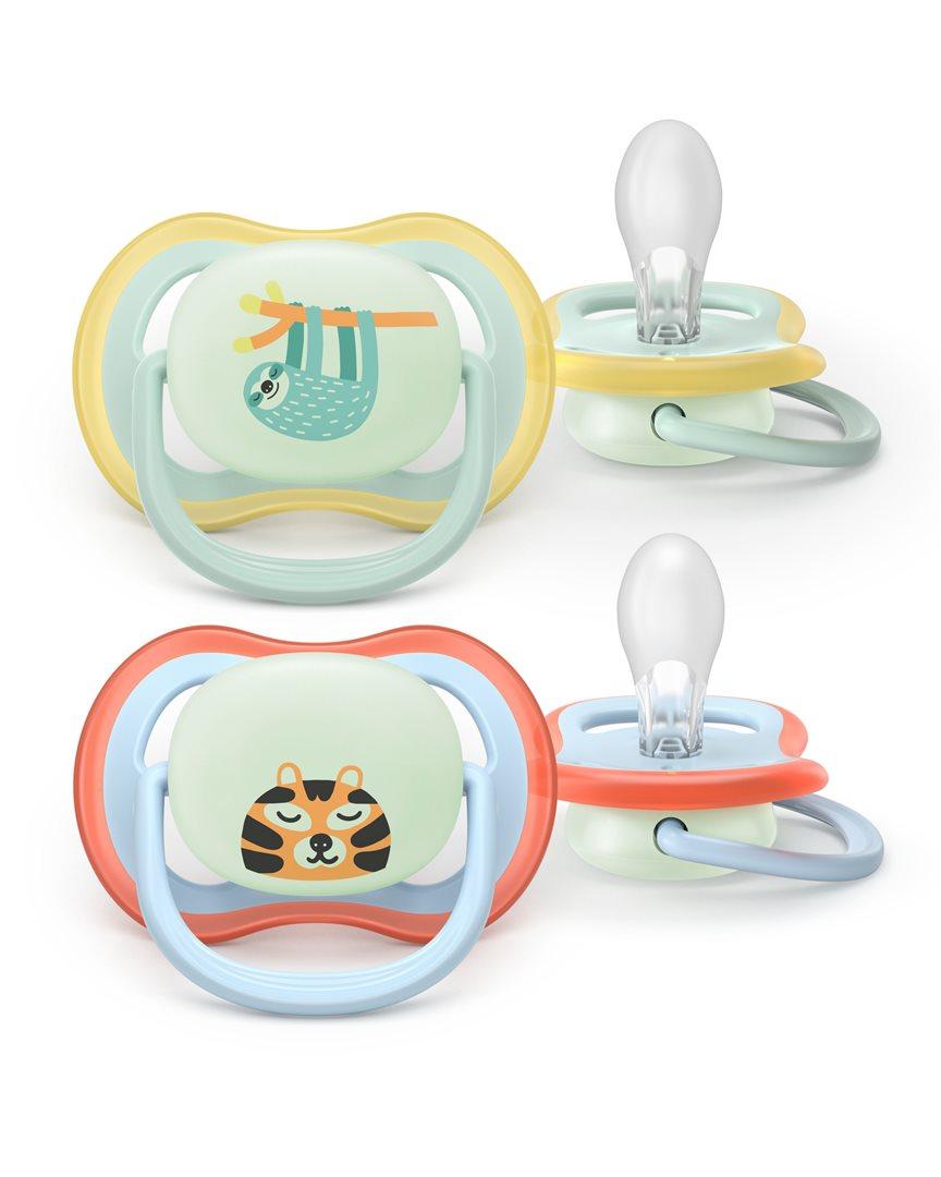 Philips Avent Ultra Air Night Nuggi 0-6 Monate Faultier (2 Stk)