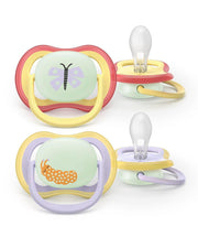 Philips Avent Ultra Air Night Nuggi 0-6 Monate Schmetterling (2 Stk)