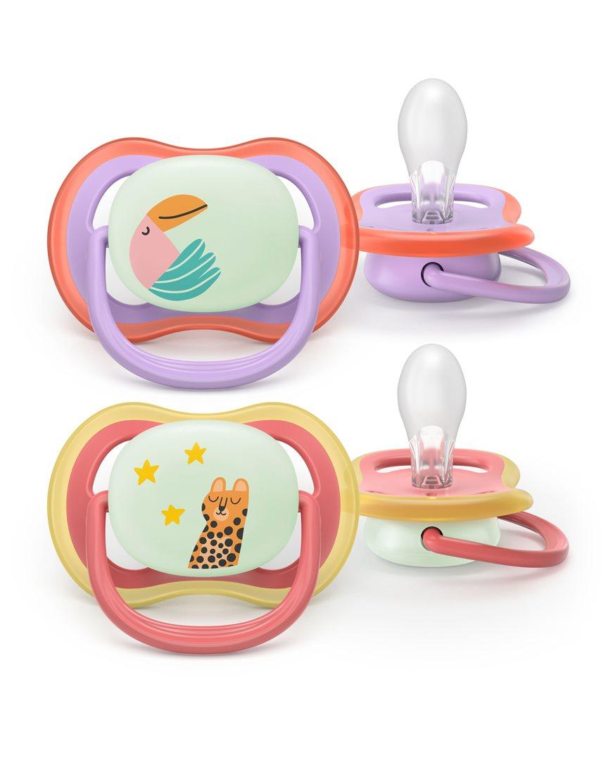 Philips Avent Ultra Air Night Nuggi 18+ Monate Vogel (2 Stk)