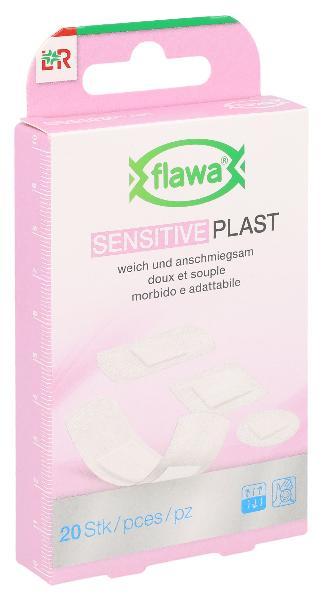 FLAWA Sensitive Plast Adhesive Strips, 4 sizes (20 pcs)