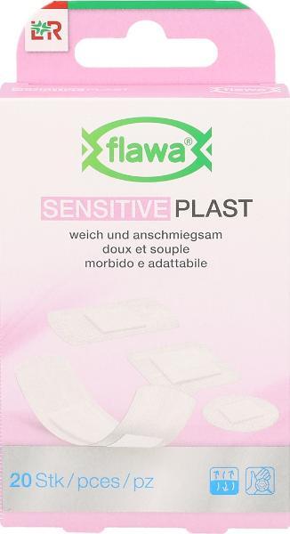 FLAWA Sensitive Plast Adhesive Strips, 4 sizes (20 pcs)