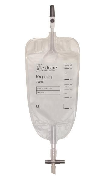 FLEXICARE Poche à urine 750ml 7cm écoulement anti-reflux (10 pces)