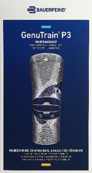 Bauerfeind GenuTrain P3 Aktivbandage Gr1 links titan (1 Stk)