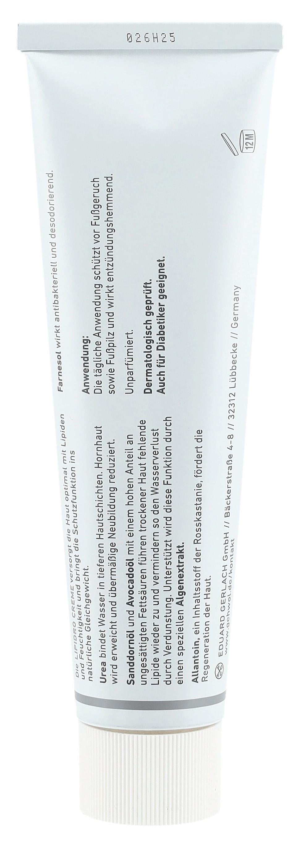 GEHWOL med Crème Lipidro à 10% d'Urée (125ml)