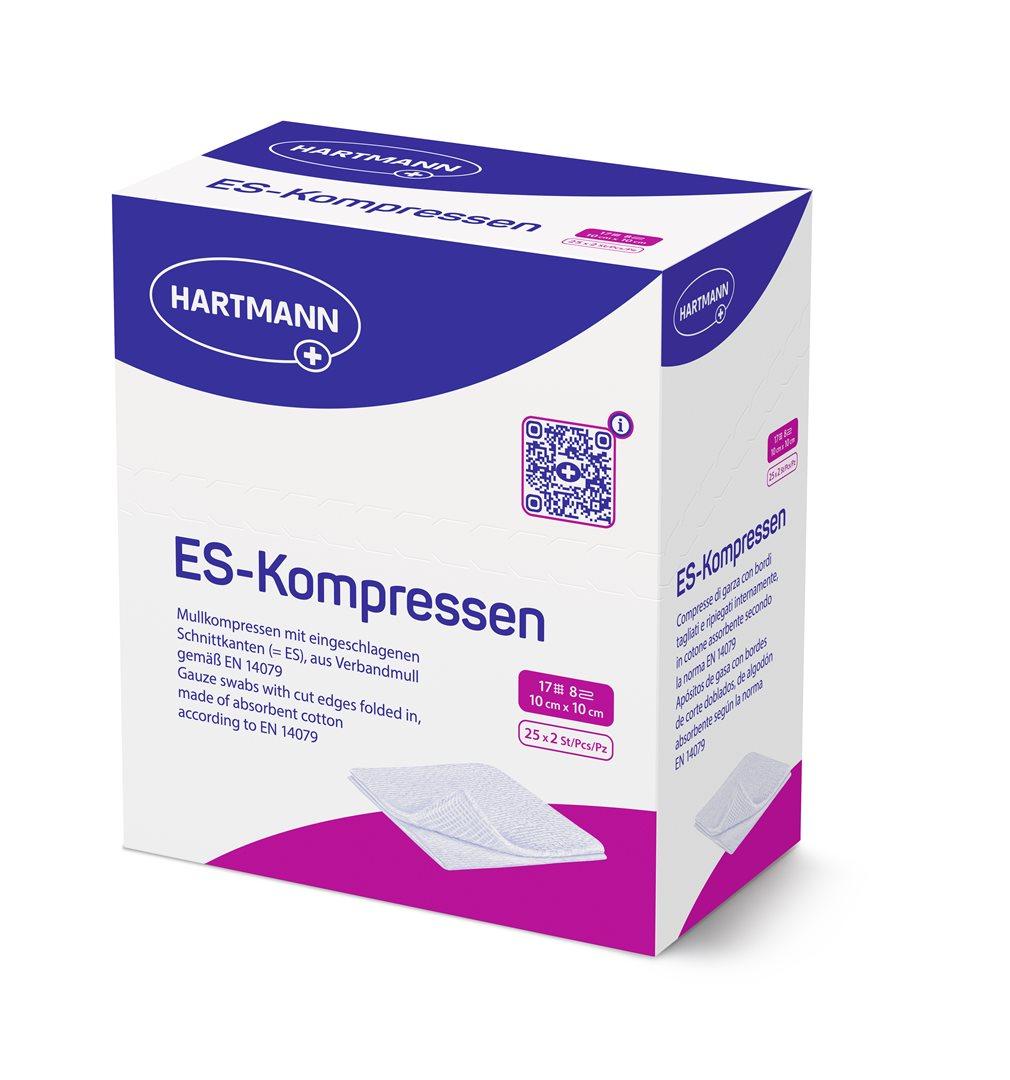 Hartmann ES-Kompressen 10x10cm 8-fach steril (25 x 2 Stk)