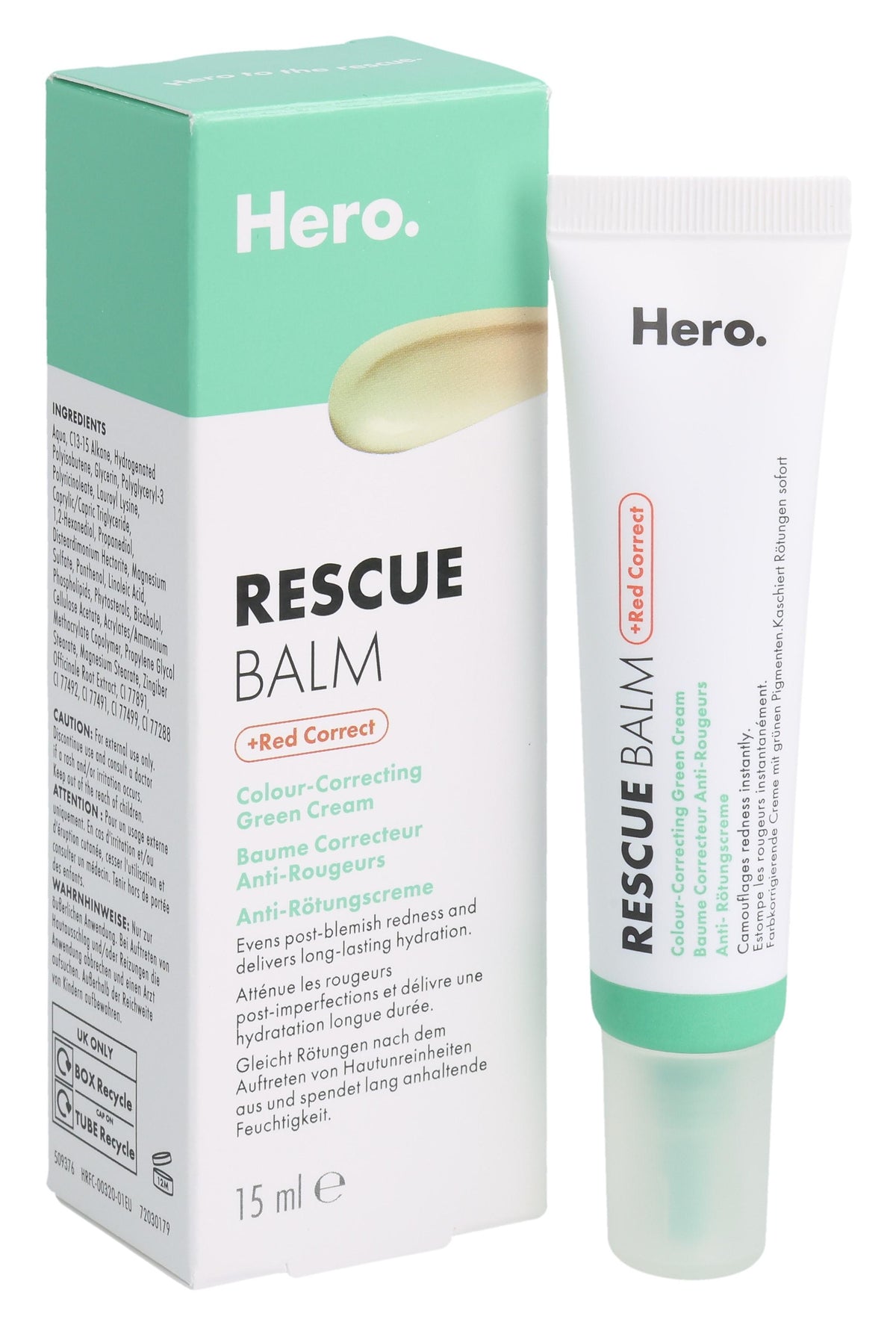 Hero Rescue Balm +Red Correct (15ml)