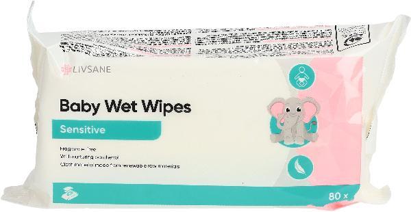 Livsane Baby Wet Wipes Sensitive (80 pcs)