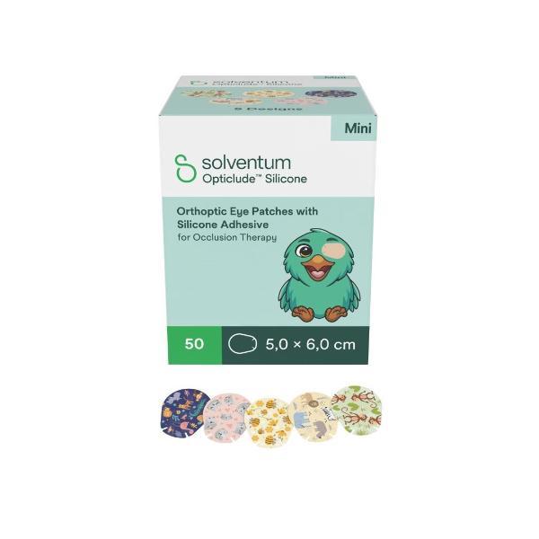 Solventum Opticlude Mini Pansement oculaire en silicone 5x6cm 2737PG (50 pces)