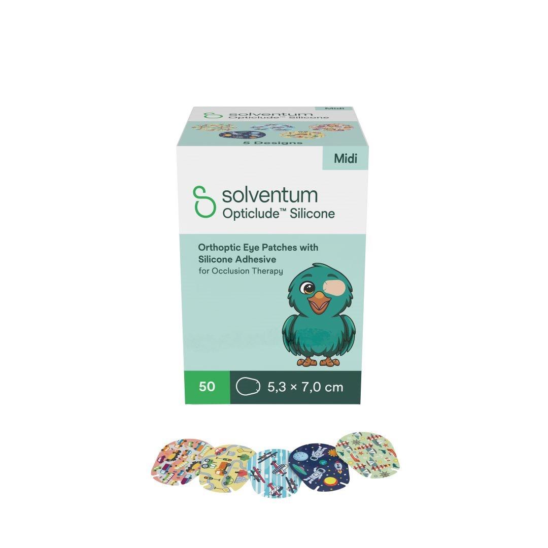 Solventum Opticlude Augenpflaster Midi 5.3 x 7cm 2738PB (50 Stk)