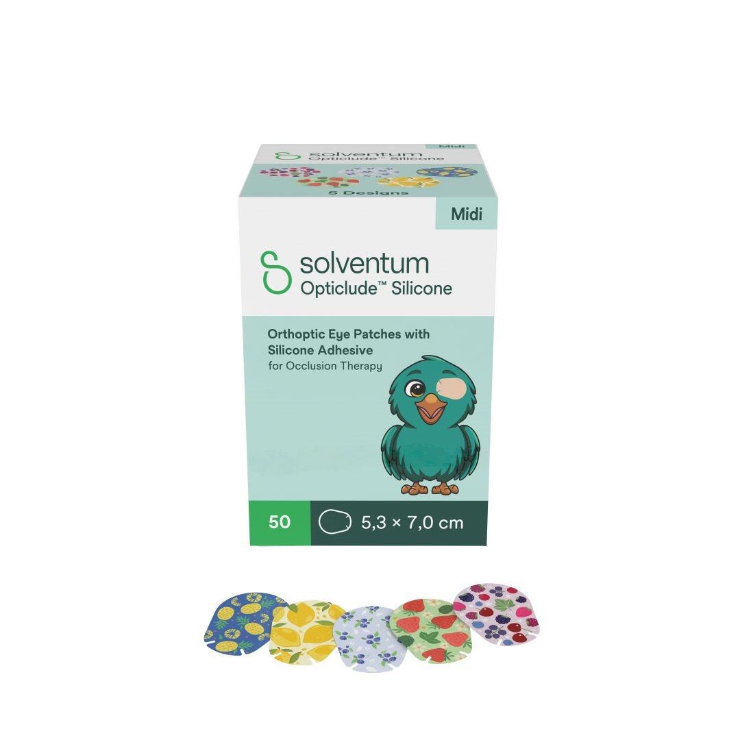 Solventum Opticlude Augenpflaster Midi 5.3 x 7cm 2738PG (50 Stk)