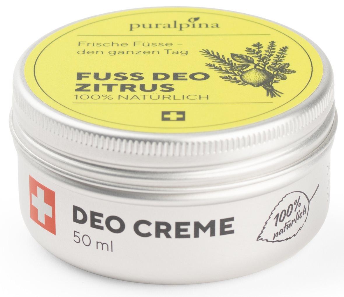 puralpina Fuss Deo Creme Zitrus (50ml)