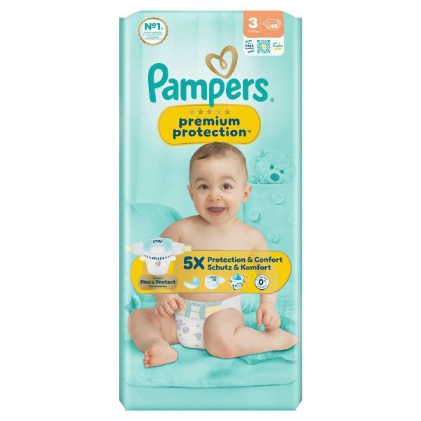 Pampers Premium Protection New Baby Taille 3 6-10kg (48 pces)