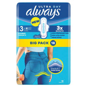 always Ultra Binden Grösse 3 Long Plus mit Flügeln (18 Stk)