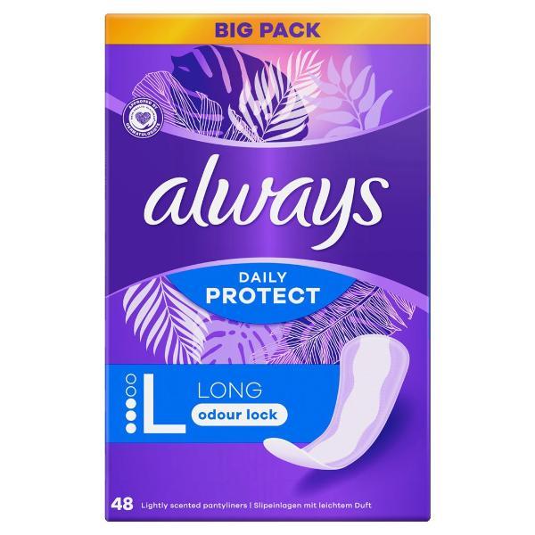 Always Panty Liners Daily Protect Long Scented BigPack (48 pcs)