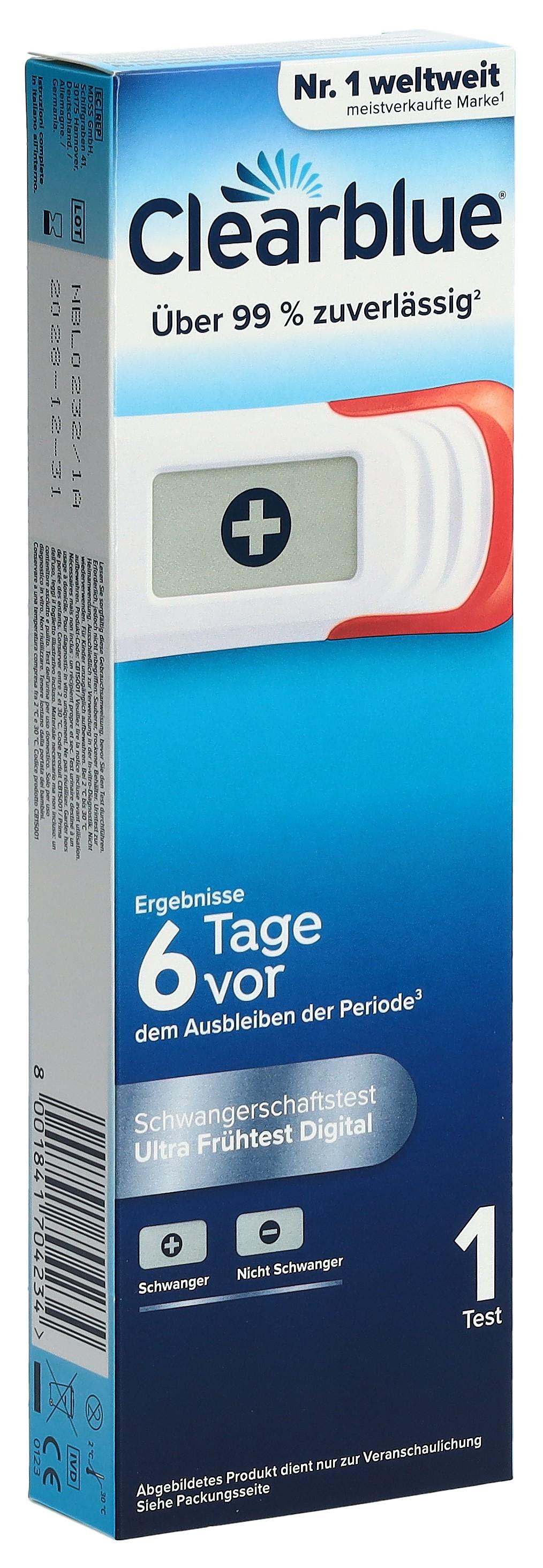 Clearblue Ultra Früh Schwangerschaftstest digital (1 Stk)
