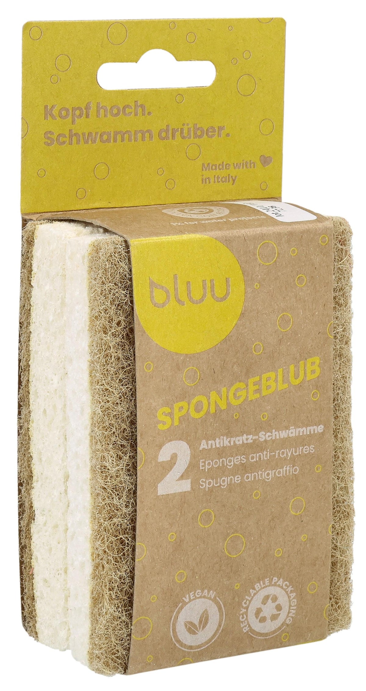 bluu Spongeblub Schwamm Antikratz (2 Stk)