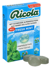 Ricola Fresh Mint Bonbons ohne Zucker Box (50g)