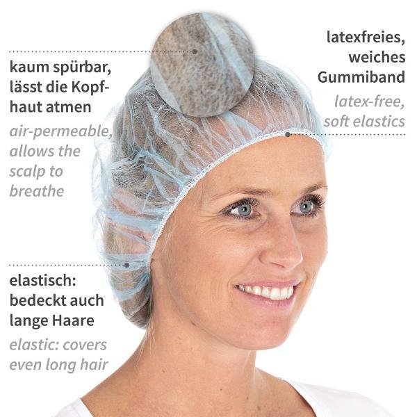 Hygonorm Beret Cap Bettina Light PP blue ø53cm (1000 pcs)