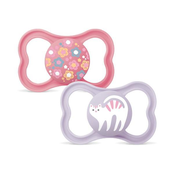 MAM Supreme Nuggi Silikon 6-16M Girl (2 Stk)