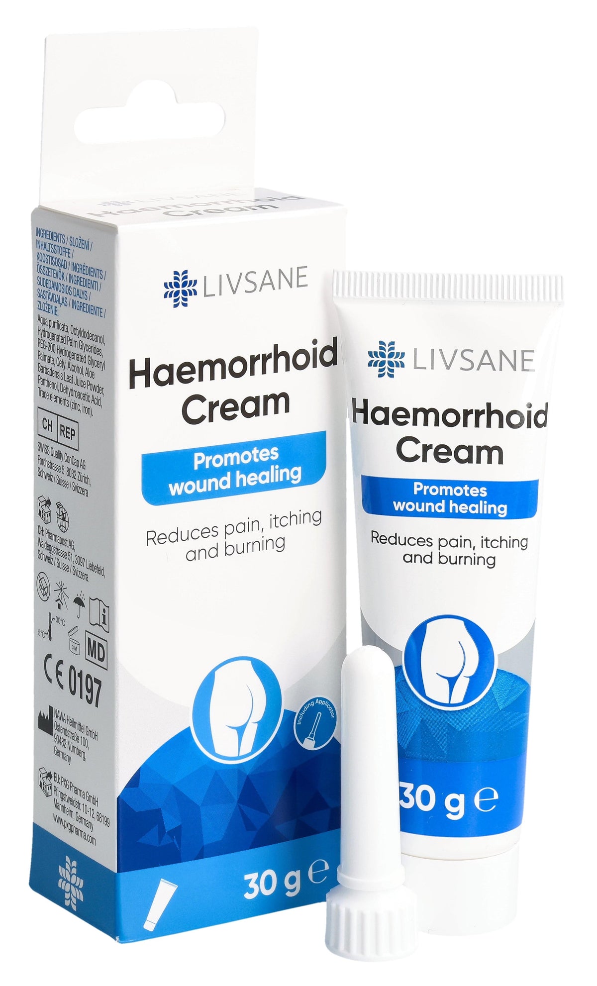Livsane Hämorrhoidencreme mit Applikator (30g)