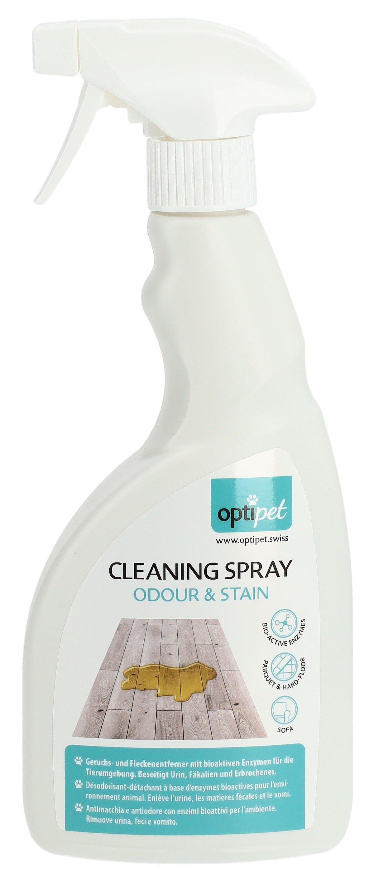 OptiPet Reinigungsspray Geruch und Flecken (500ml)