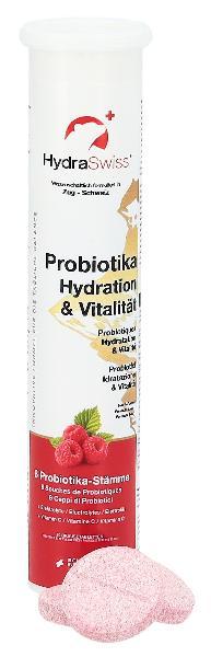 HydraSwiss Probiotics Hydration & Vitality Effervescent Tablets Raspberry (20 pcs)
