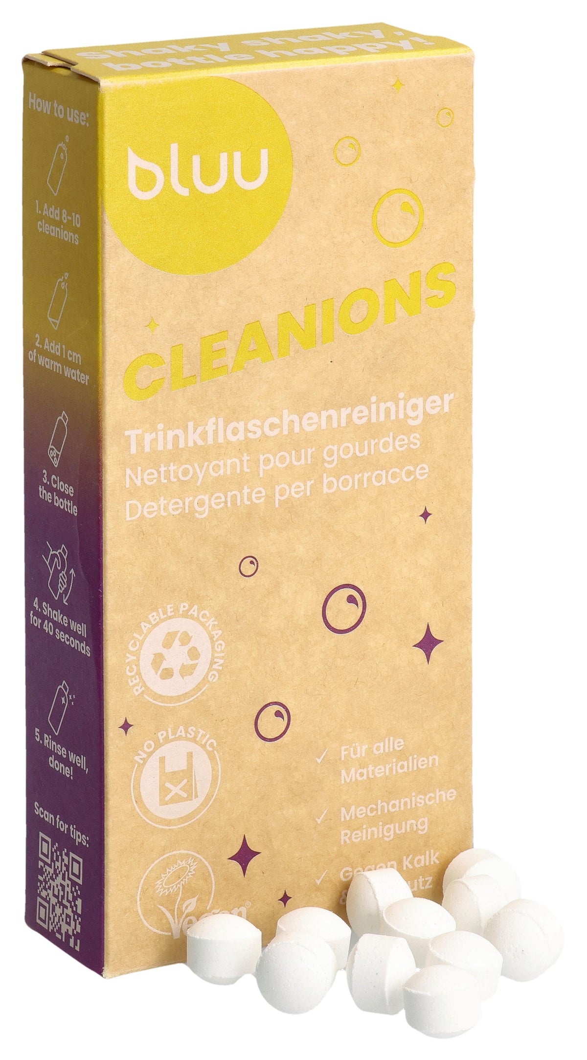 bluu Trinkflaschenreiniger cleanions (112g)