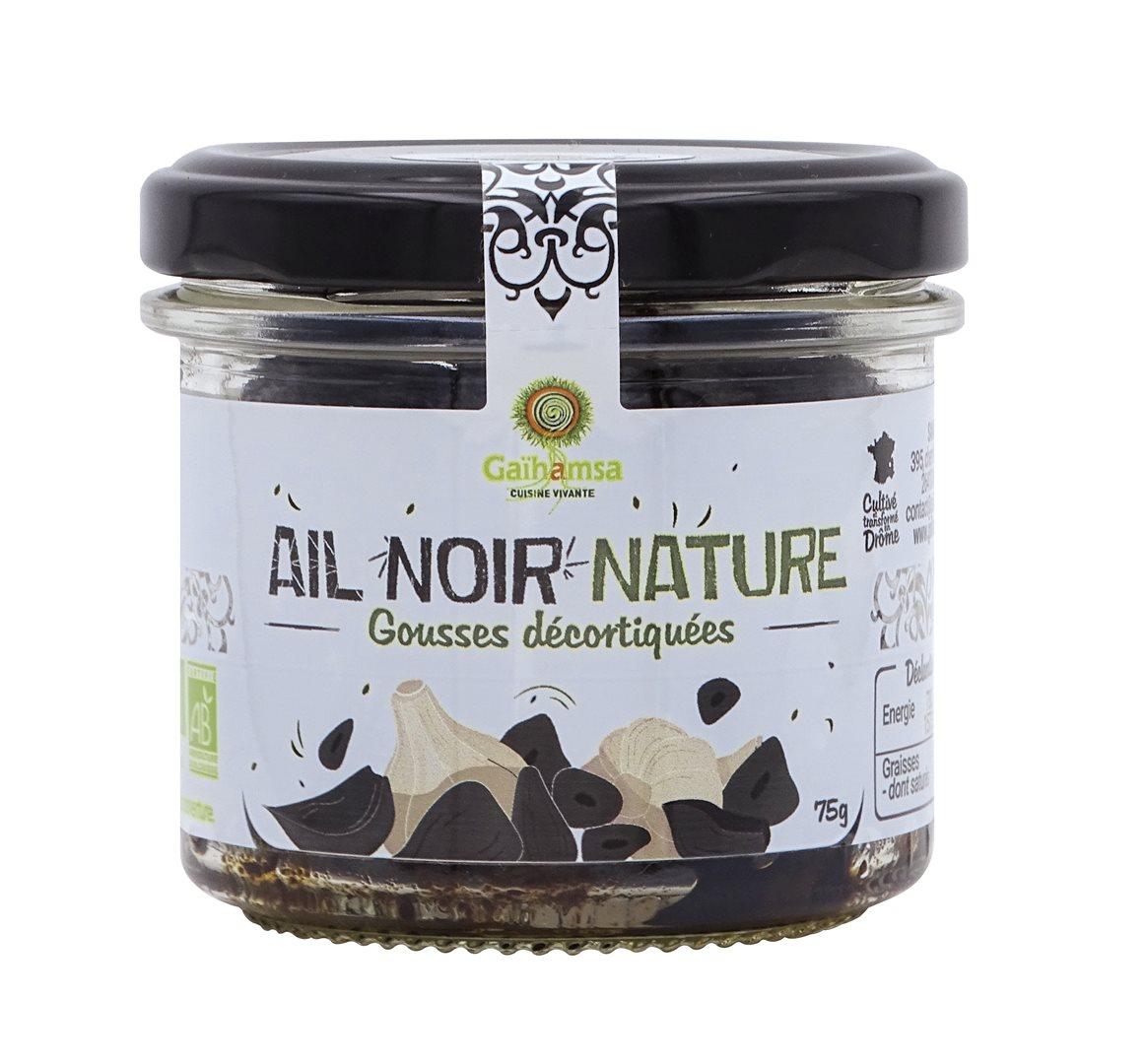 Gaïhamsa Bio Schwarzer Knoblauch geschält (75g)