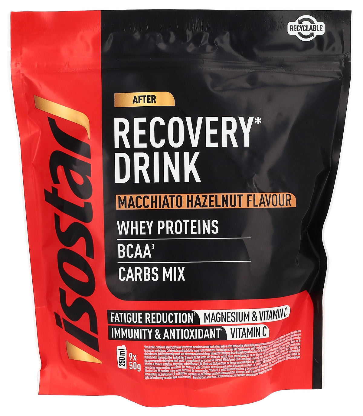 isostar Long Energy Recovery Pulver Macchiato Hazel (450g)