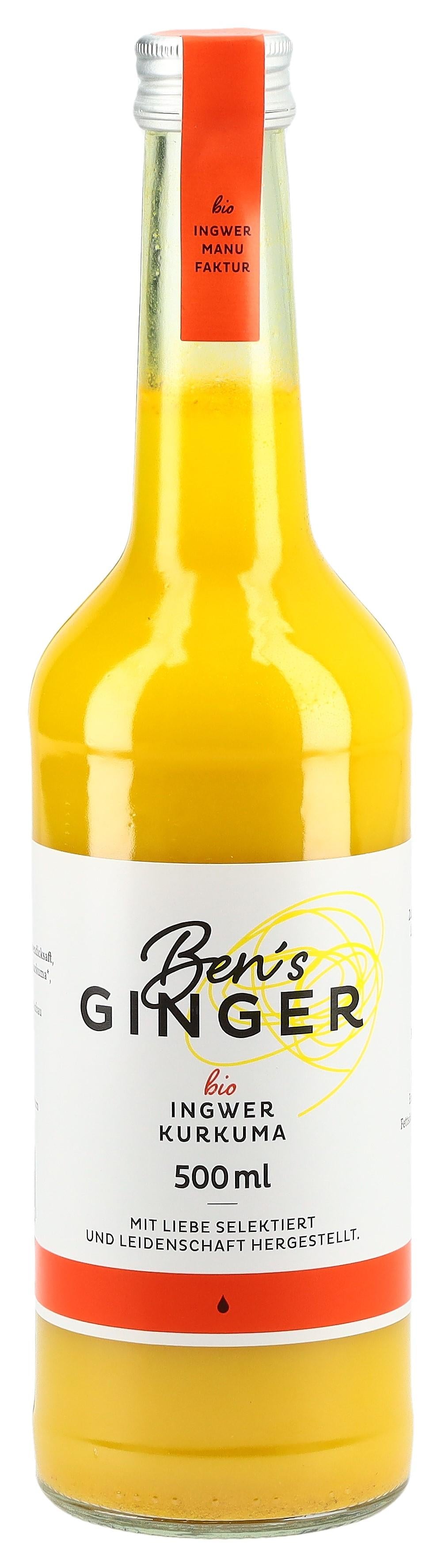 Ben's GINGER Ingwer-Kurkuma Konzentrat Bio Small (500ml)