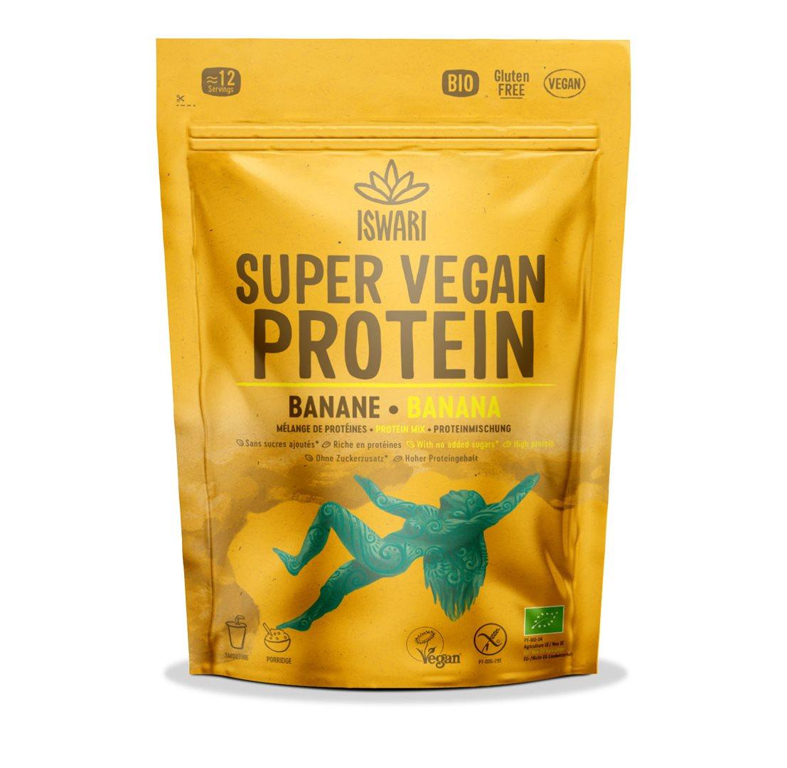 ISWARI Super Vegan Protein Banane Bio (8 Stk)