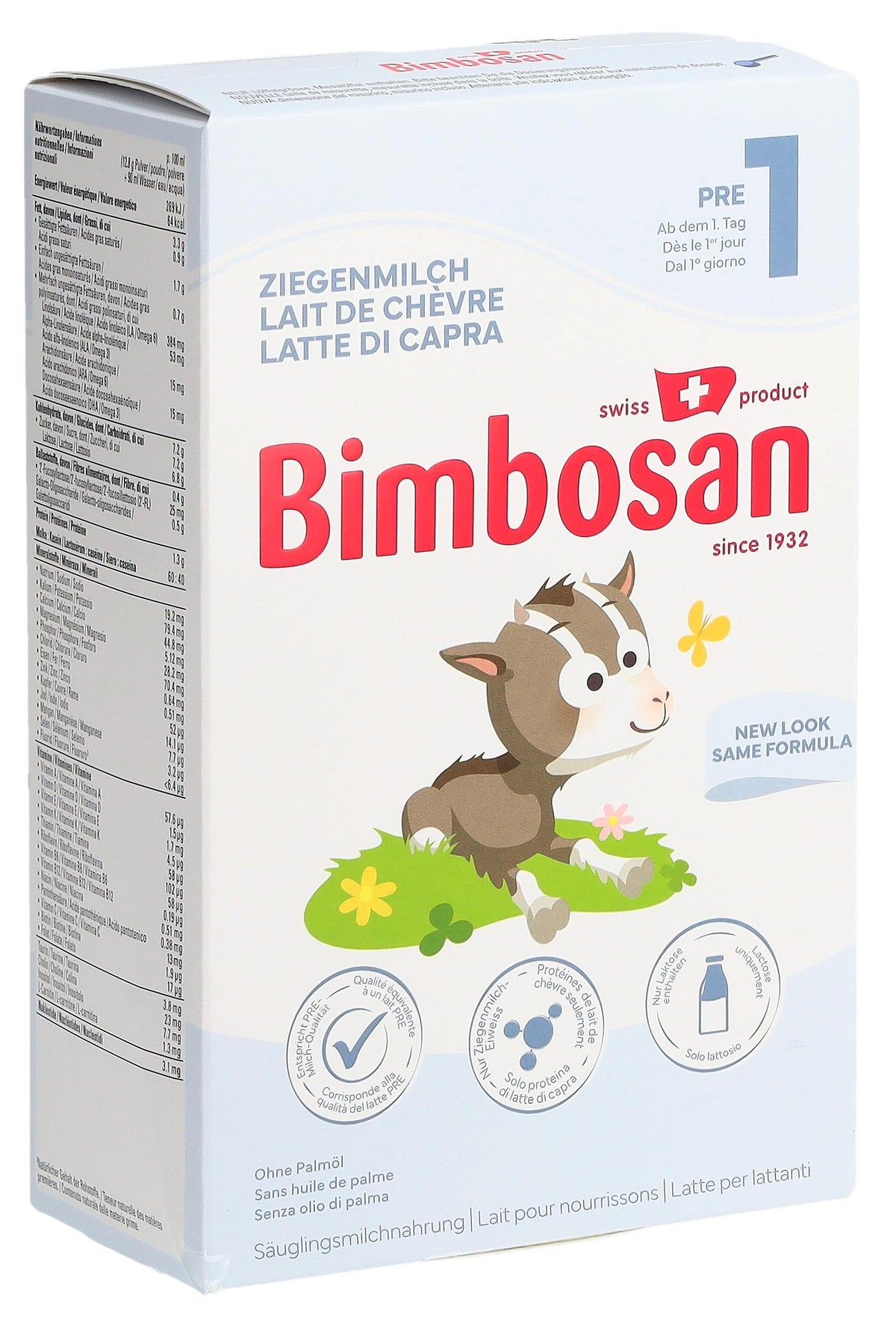 Bimbosan Goat Milk PRE-1 Infant Formula (400g)