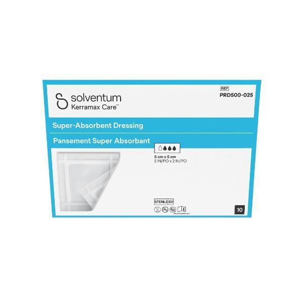 Solventum Kerramax Care Medicazione superassorbente 5x5cm (10 pz)