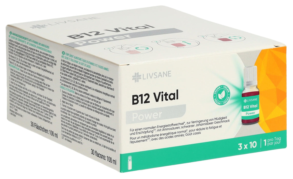 Livsane B12 Vital Power Trinklösung (30 Stk)