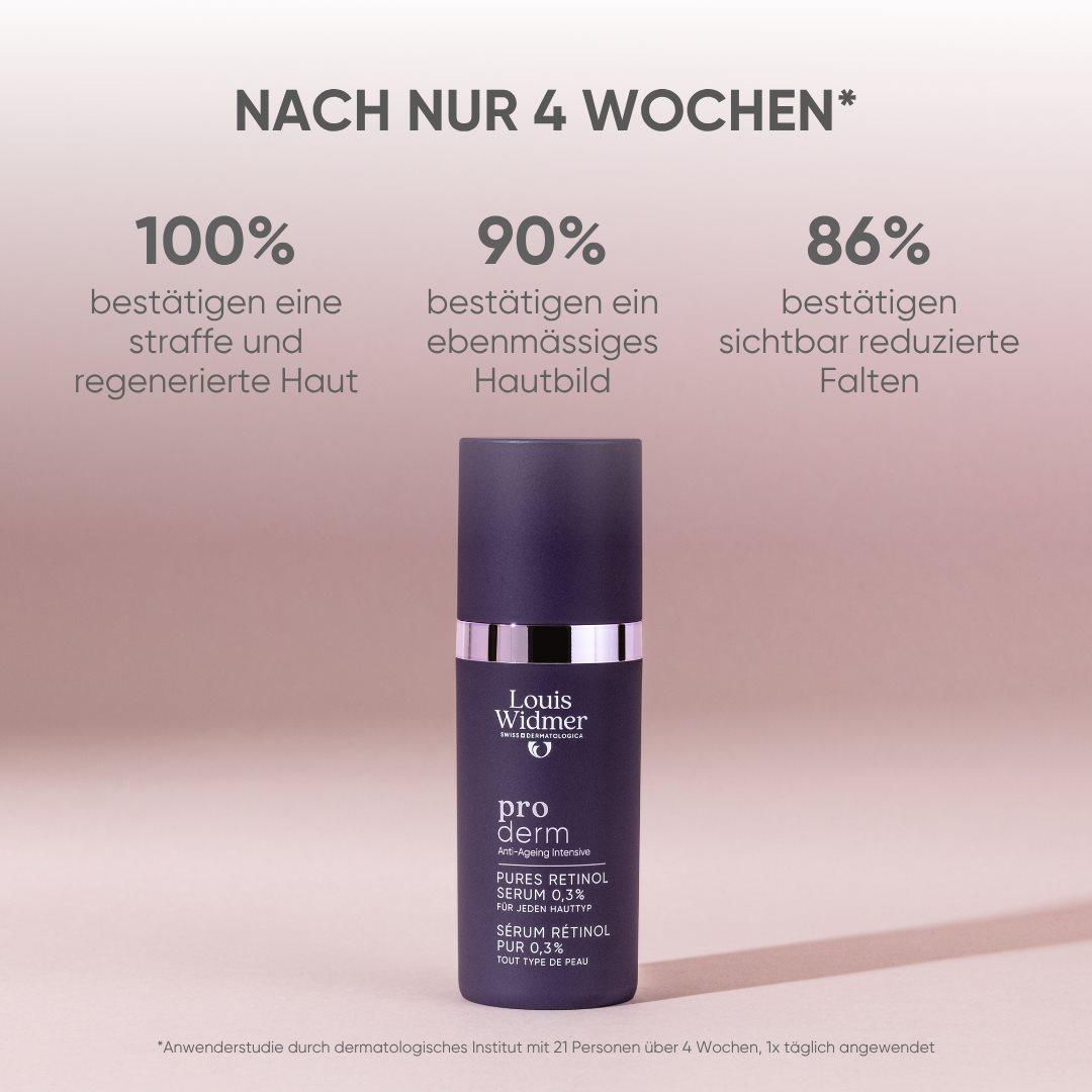 Louis Widmer Proderm Serum pures Retinol 0.3% ohne Parfum (30ml)
