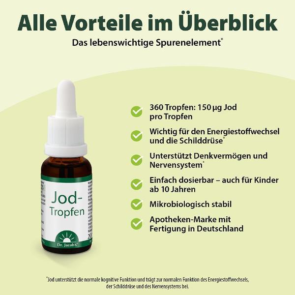 Dr. Jacob's Iodine Drops 150 mcg vegan (20ml)