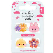 Invisibobble Pince à cheveux Kids Clipstar Glow Bloom (4 pces)