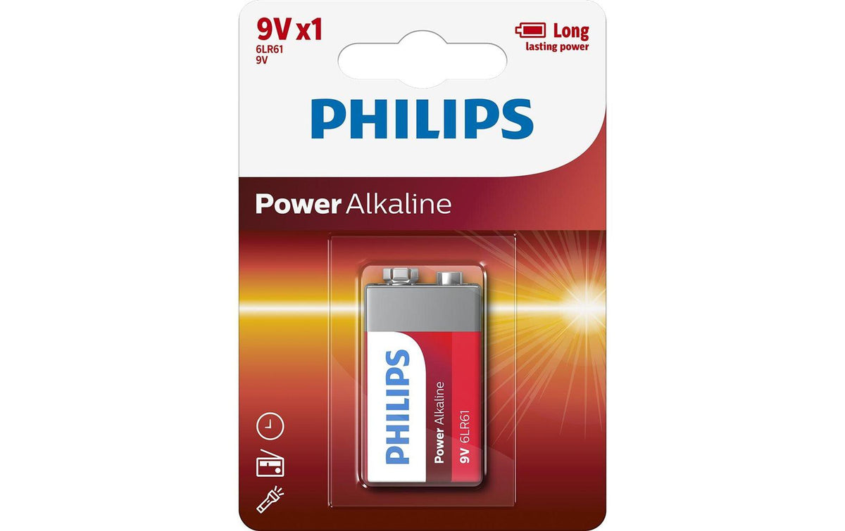 Philips Power Alkaline Batterie 9V (1 Stk)