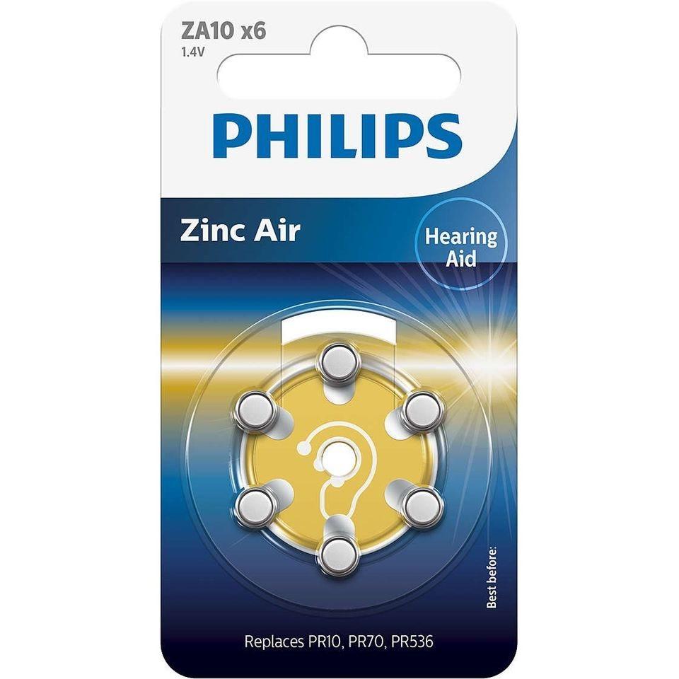 Philips Hörgerätebatterien Grösse 10 (6 Stk)