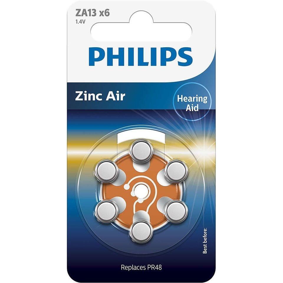 Philips Hörgerätebatterien Grösse 13 (6 Stk)