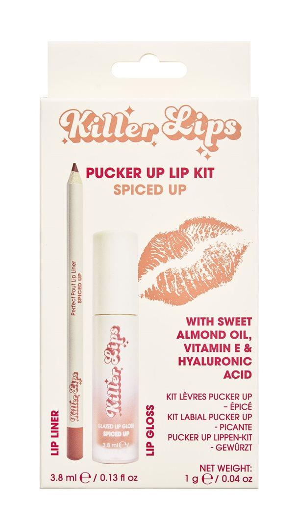 Killer Lips Pucker Up Lip Kit Spiced Up (3.8ml + 1g)
