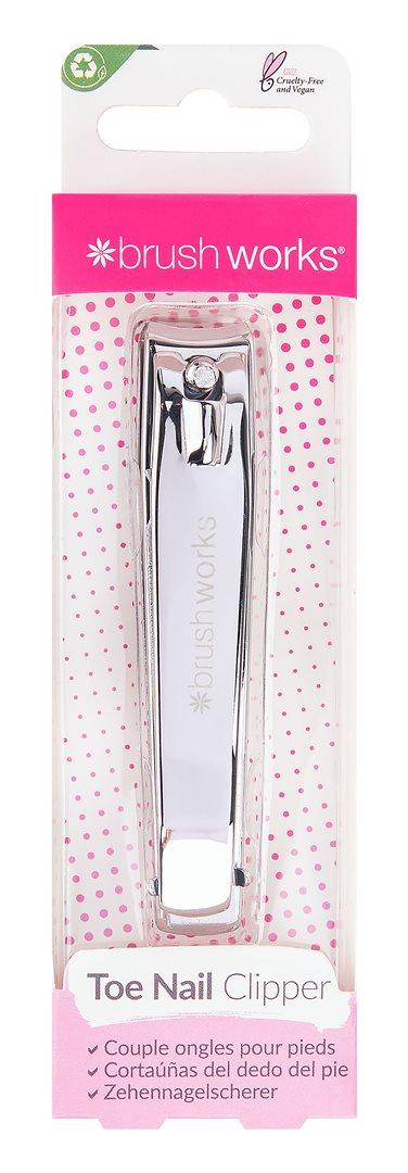 Brushworks Toe Nail Clipper coupe-ongles pour pieds (1 pce)