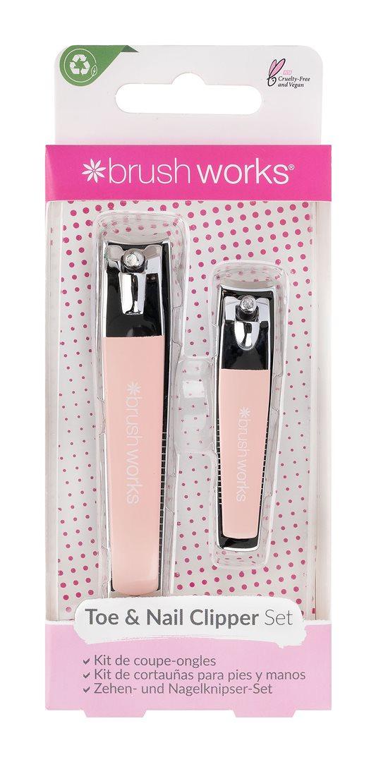 Brushworks Toe & Nail Clipper Set coupe-ongles (2 pces)