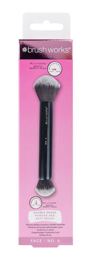 Brushworks No. 6 Double Ended Powder & Buff Brush (1 pc)