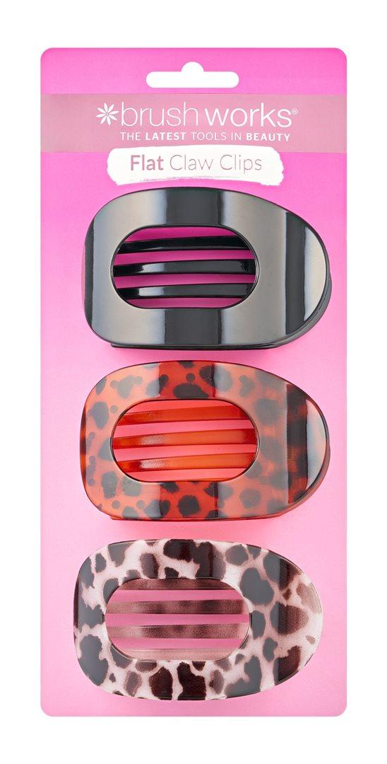 Brushworks Flat Claw Clips (3 pcs)