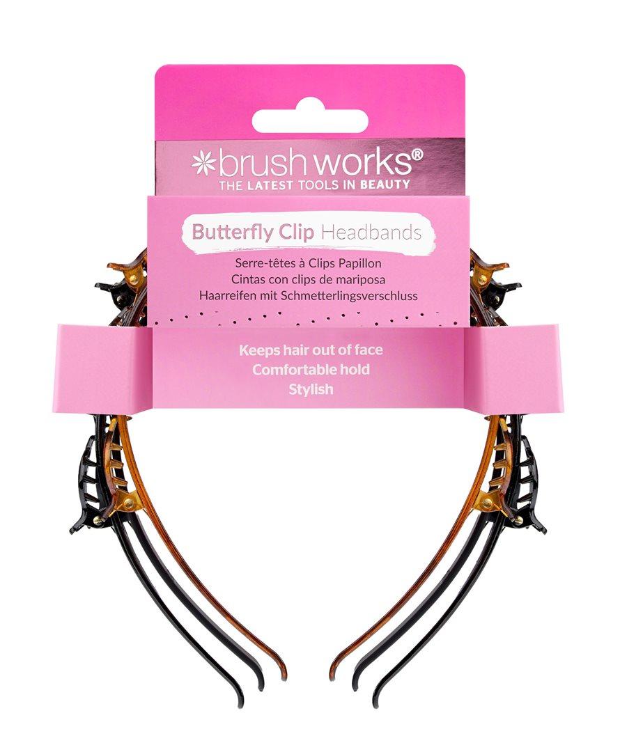 Brushworks Butterfly Clip Headbands (3 pcs)