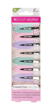 Brushworks Pastel No Crease Hair Clips (8 pcs)